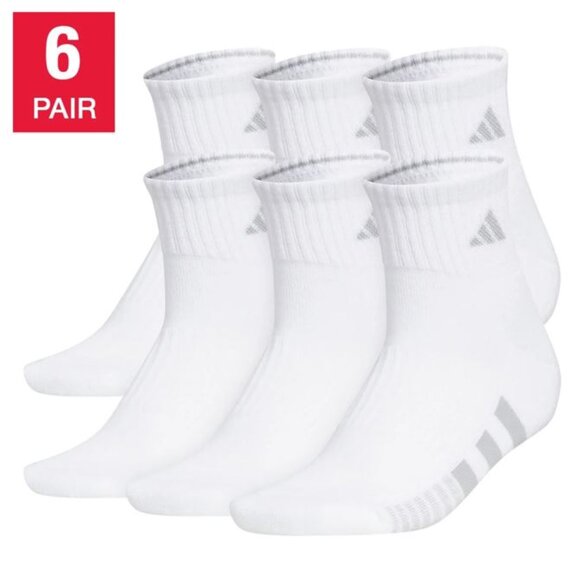 adidas Ladies' Quarter Sock, 6-pair - Picture 1 of 7